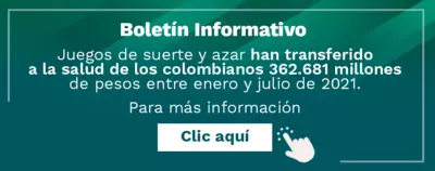 Bolet&iacute;n informativo - Transferencia a la salud entre enero y julio de 2021